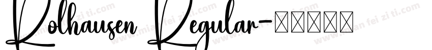Rolhausen Regular字体转换